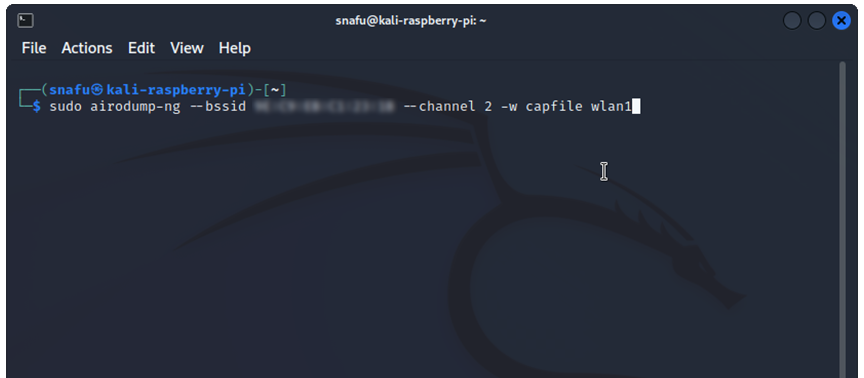 Airodump-ng write to file